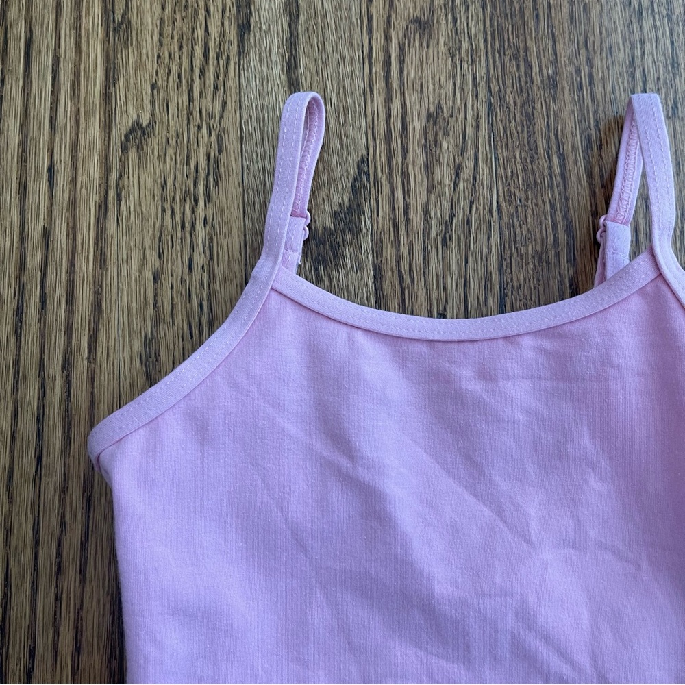 Weissman Pink Adjustable Strap Ballet Dance Leotard Tank